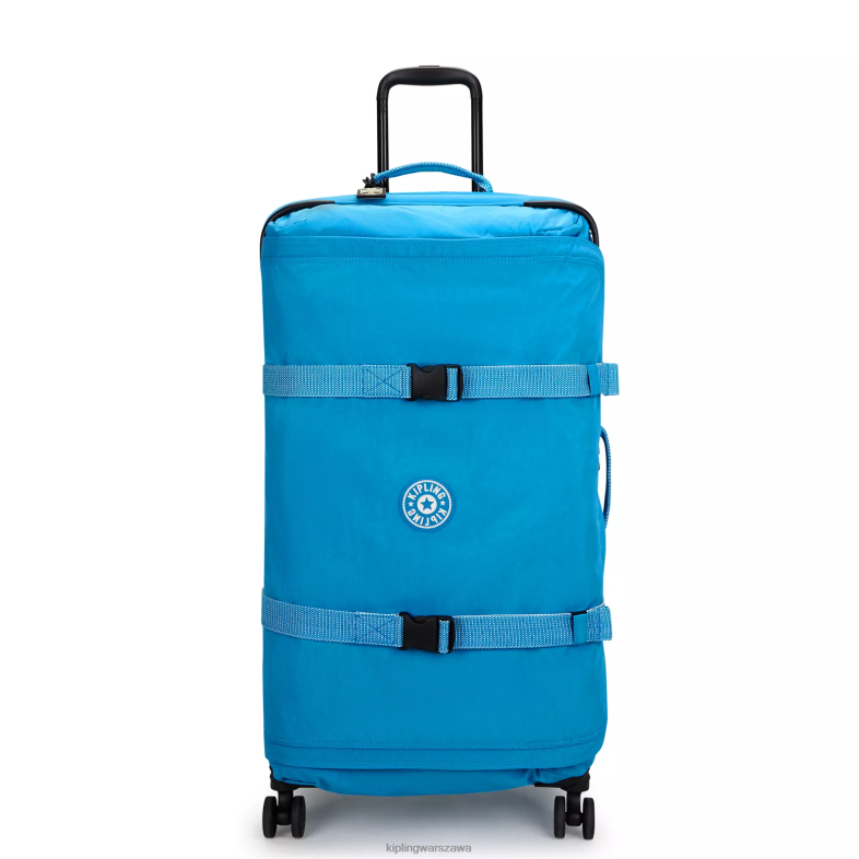 Kipling chętny niebieski dla obu płci spontaniczny duży toczący się bagaż PXR6L519