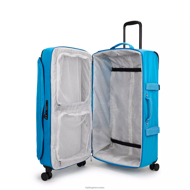 Kipling chętny niebieski dla obu płci spontaniczny duży toczący się bagaż PXR6L519