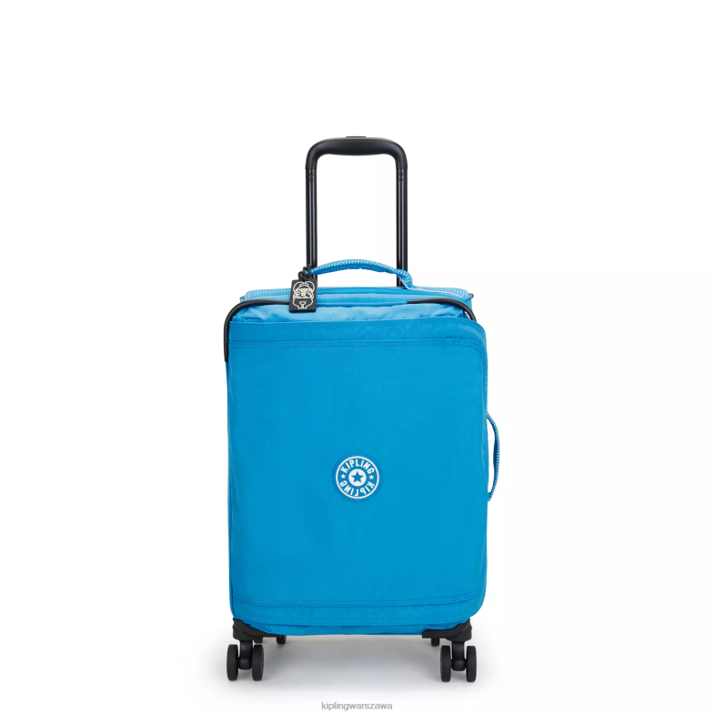 Kipling chętny niebieski dla obu płci spontaniczny mały toczący się bagaż PXR6L505