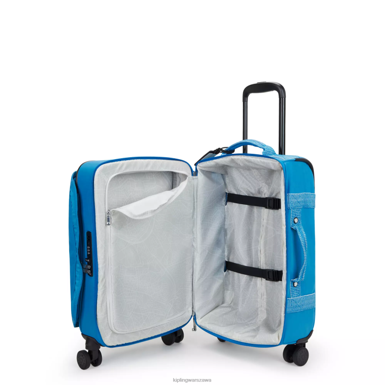 Kipling chętny niebieski dla obu płci spontaniczny mały toczący się bagaż PXR6L505