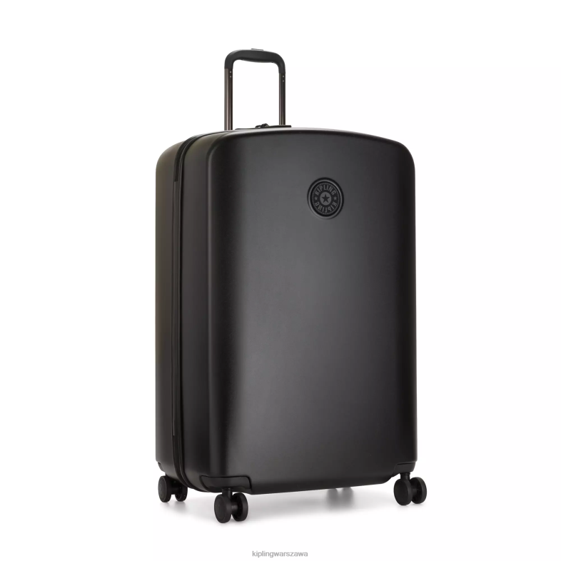 Kipling czarny noir dla obu płci ciekawość duży czterokołowy bagaż na kółkach PXR6L524