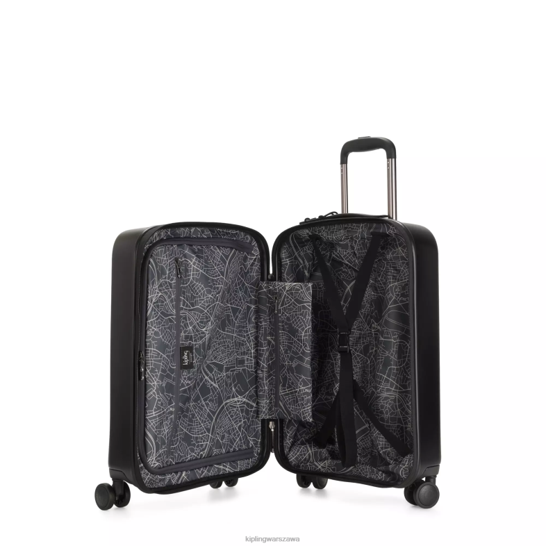 Kipling czarny noir dla obu płci ciekawostka mały 4-kołowy bagaż na kółkach PXR6L513