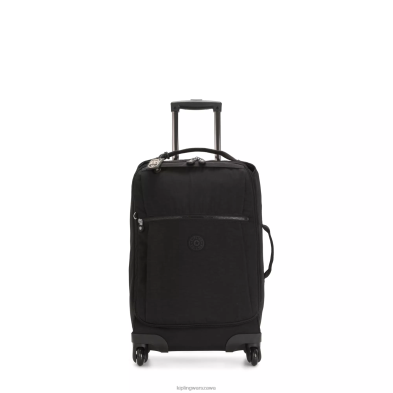Kipling czarny noir dla obu płci darceymały bagaż podręczny na kółkach PXR6L509