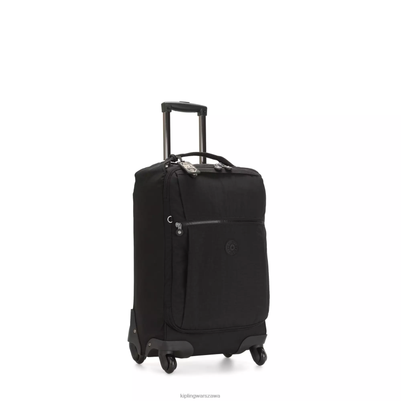 Kipling czarny noir dla obu płci darceymały bagaż podręczny na kółkach PXR6L509