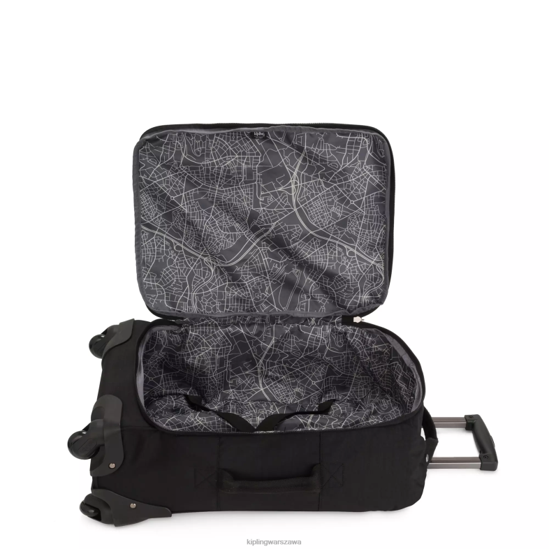 Kipling czarny noir dla obu płci darceymały bagaż podręczny na kółkach PXR6L509