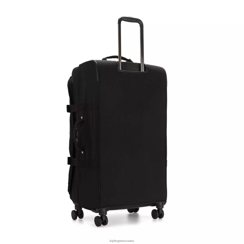 Kipling czarny noir dla obu płci spontaniczny duży toczący się bagaż PXR6L518