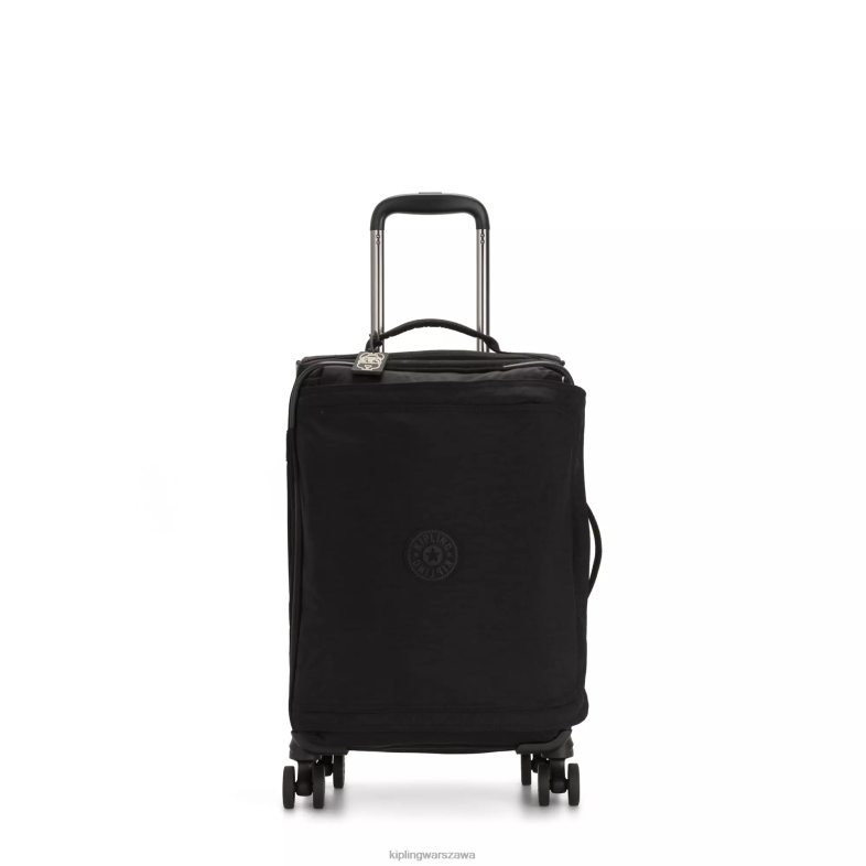 Kipling czarny noir dla obu płci spontaniczny mały toczący się bagaż PXR6L504