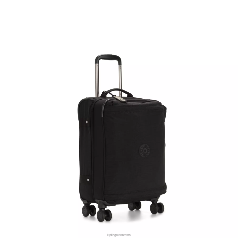 Kipling czarny noir dla obu płci spontaniczny mały toczący się bagaż PXR6L504