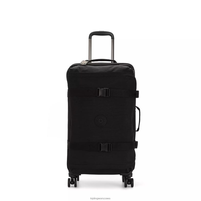 Kipling czarny noir dla obu płci spontaniczny średni toczący się bagaż PXR6L516