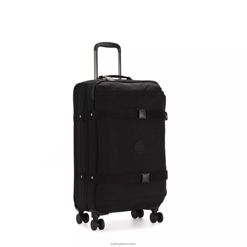 Kipling czarny noir dla obu płci spontaniczny średni toczący się bagaż PXR6L516