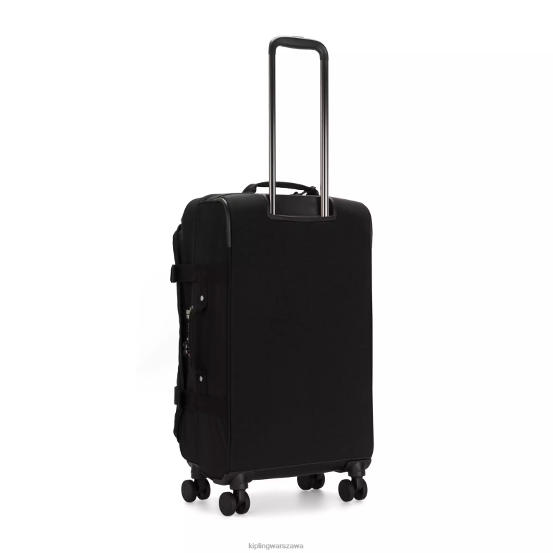 Kipling czarny noir dla obu płci spontaniczny średni toczący się bagaż PXR6L516
