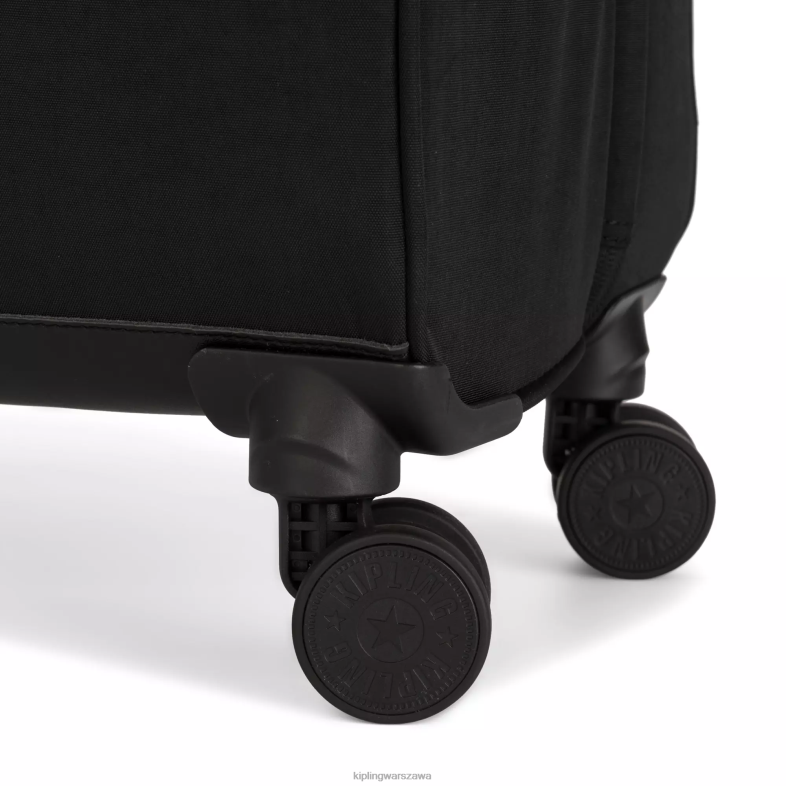 Kipling czarny noir dla obu płci spontaniczny średni toczący się bagaż PXR6L516