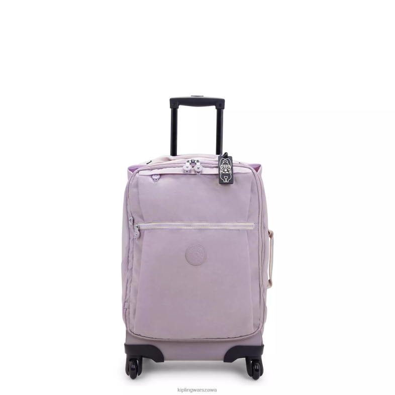 Kipling delikatny liliowy dla obu płci darceymały bagaż podręczny na kółkach PXR6L511