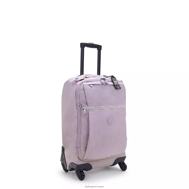 Kipling delikatny liliowy dla obu płci darceymały bagaż podręczny na kółkach PXR6L511