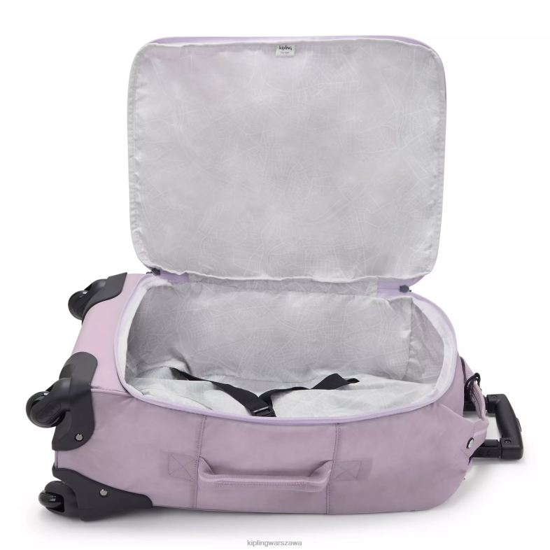 Kipling delikatny liliowy dla obu płci darceymały bagaż podręczny na kółkach PXR6L511
