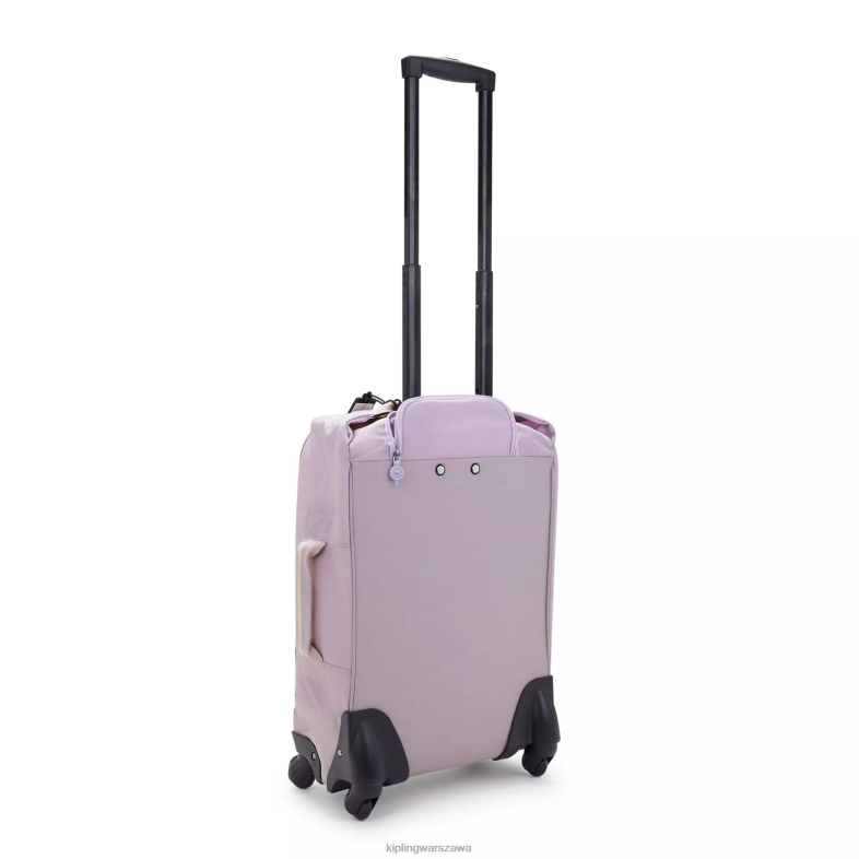 Kipling delikatny liliowy dla obu płci darceymały bagaż podręczny na kółkach PXR6L511