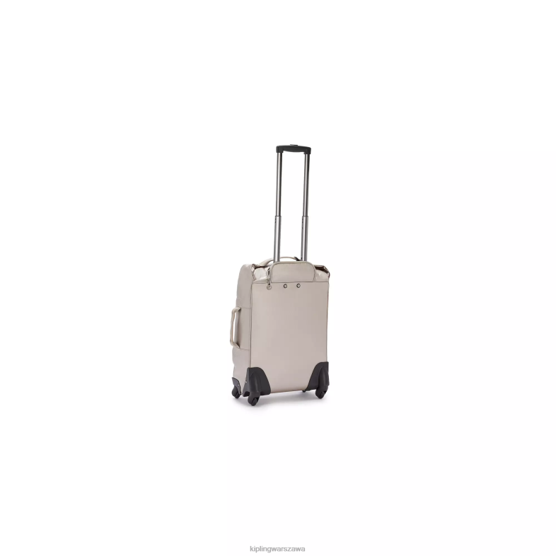 Kipling metaliczny blask dla obu płci darceymały metalowy bagaż podręczny na kółkach PXR6L514
