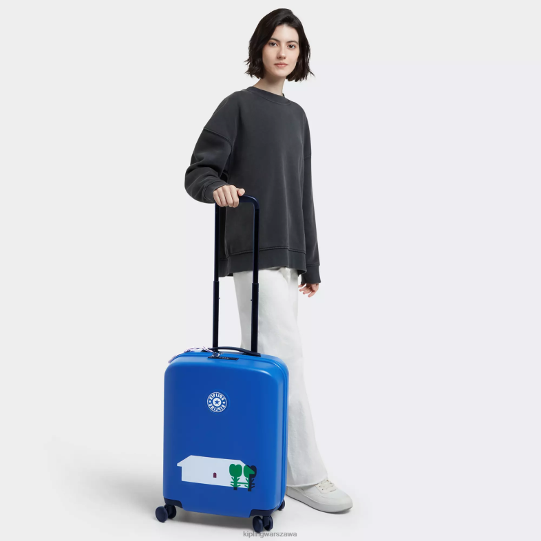 Kipling minju multi print dla obu płci ciekawość smallminju kim 4-kołowy bagaż na kółkach PXR6L512