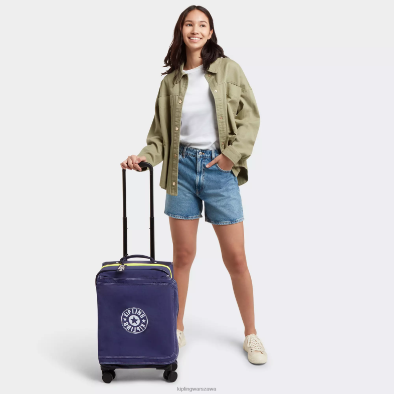 Kipling ostateczna marynarka wojenna dla obu płci spontaniczny mały toczący się bagaż PXR6L506