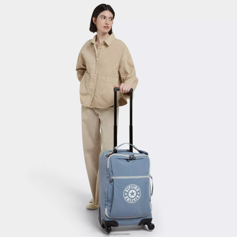 Kipling pędzel niebieski c dla obu płci darceymały bagaż podręczny na kółkach PXR6L510
