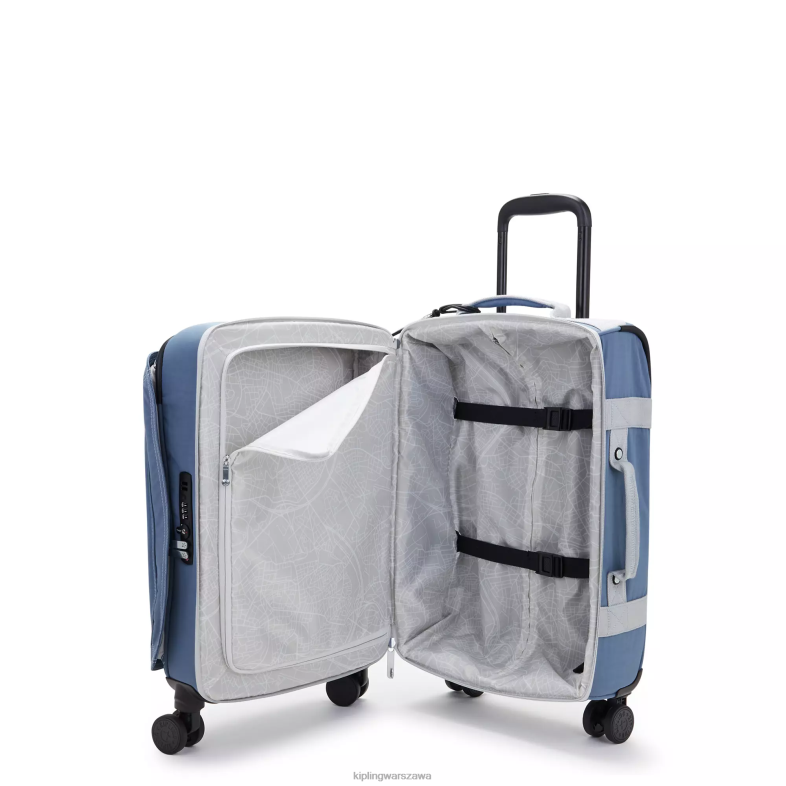 Kipling pędzel niebieski c dla obu płci spontaniczny mały toczący się bagaż PXR6L507
