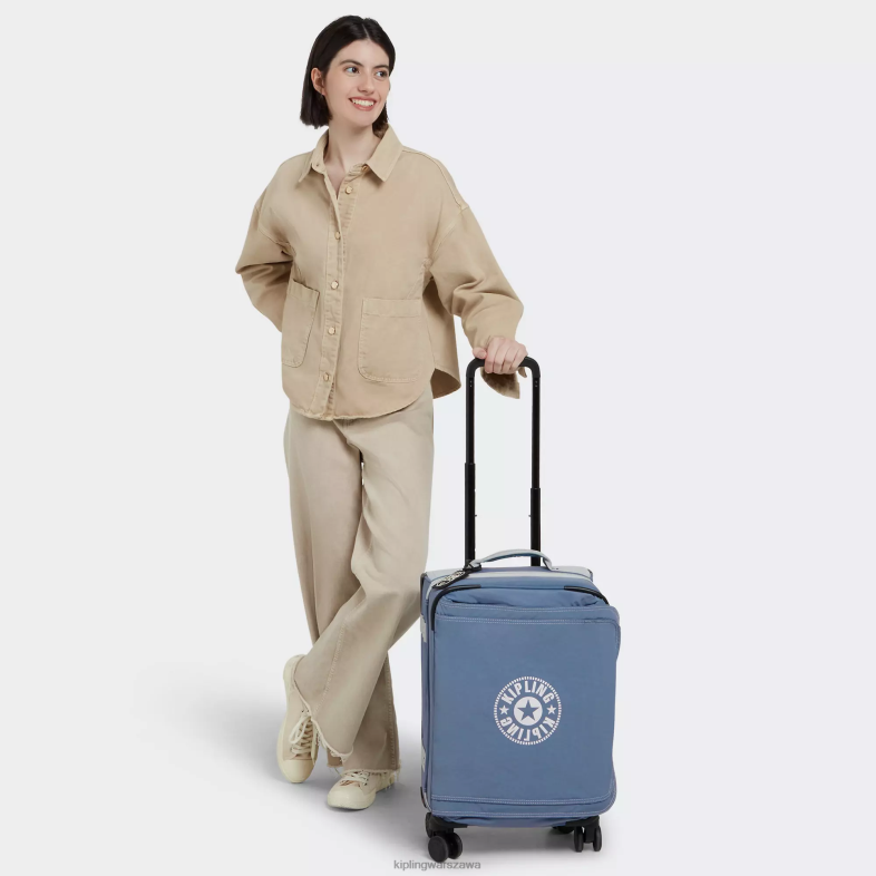 Kipling pędzel niebieski c dla obu płci spontaniczny mały toczący się bagaż PXR6L507