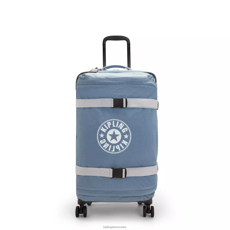 Kipling pędzel niebieski c dla obu płci spontaniczny średni toczący się bagaż PXR6L517