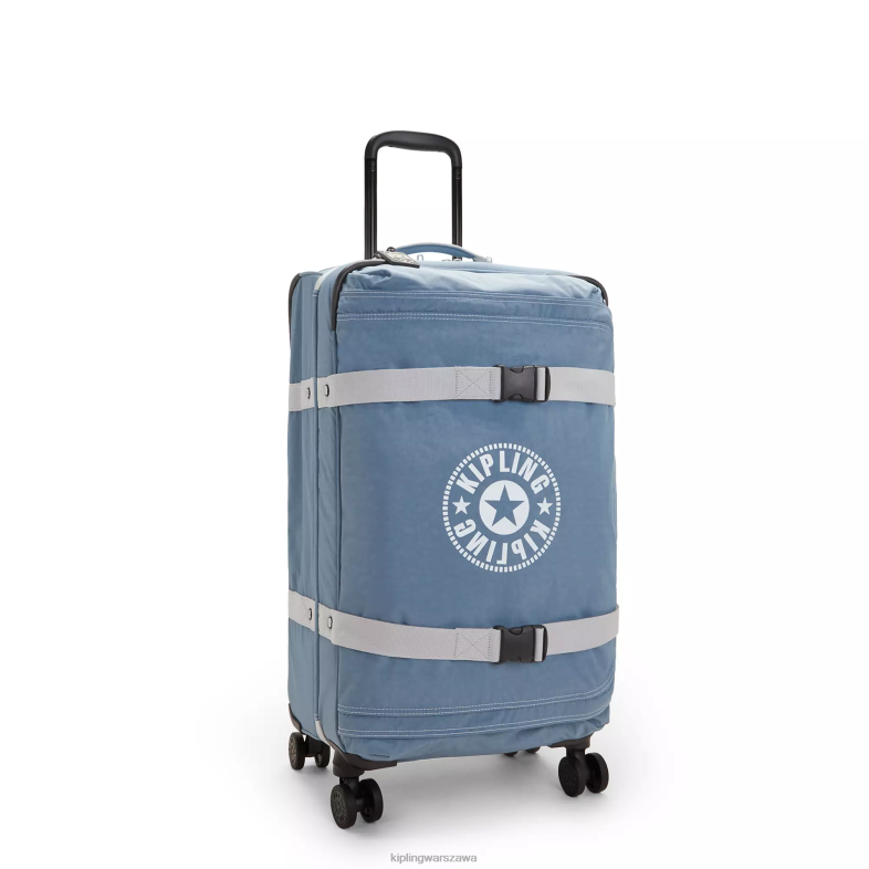 Kipling pędzel niebieski c dla obu płci spontaniczny średni toczący się bagaż PXR6L517