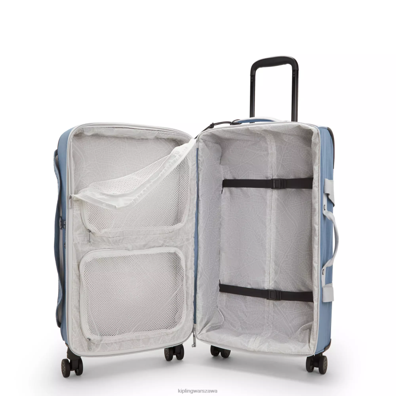 Kipling pędzel niebieski c dla obu płci spontaniczny średni toczący się bagaż PXR6L517