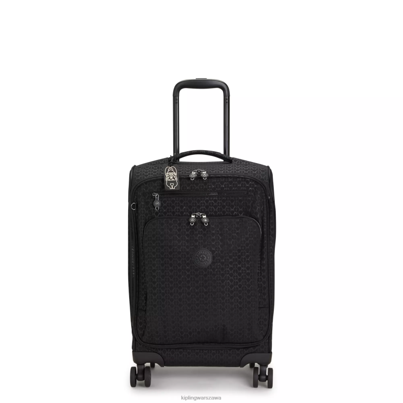Kipling wytłoczony podpis dla obu płci youri spin 4-kołowy bagaż na kółkach z małym nadrukiem PXR6L515