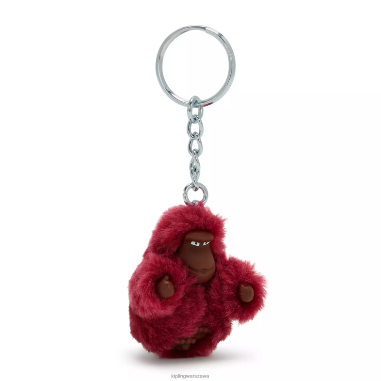 Kipling buraczkowa czerwień dla obu płci Sven extra smallmonkey brelok do kluczy PXR6L709