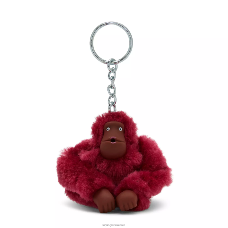 Kipling buraczkowa czerwień dla obu płci breloczek sven smallmonkey PXR6L677