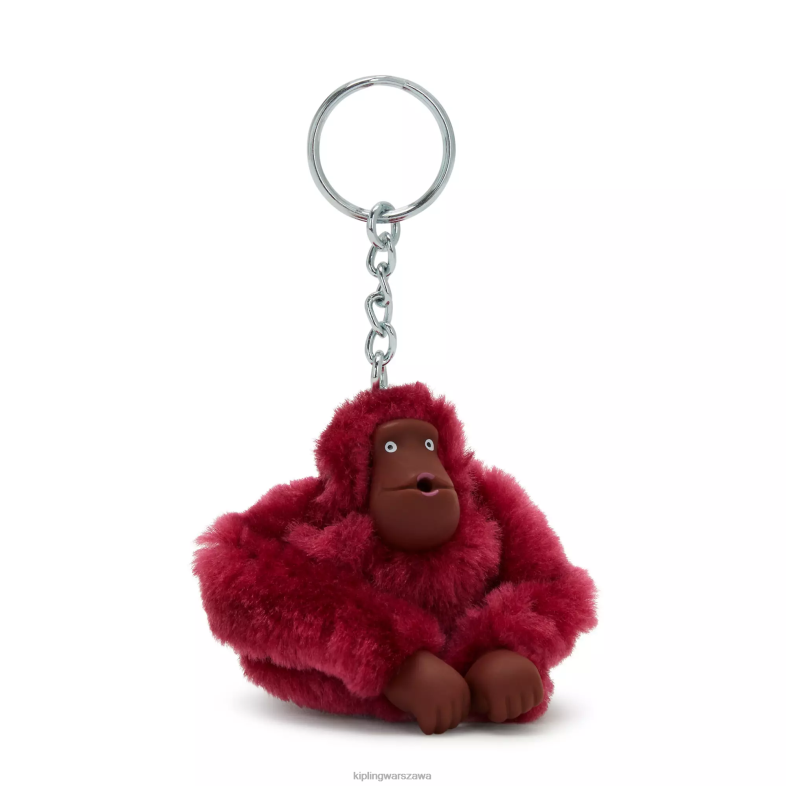 Kipling buraczkowa czerwień dla obu płci breloczek sven smallmonkey PXR6L677