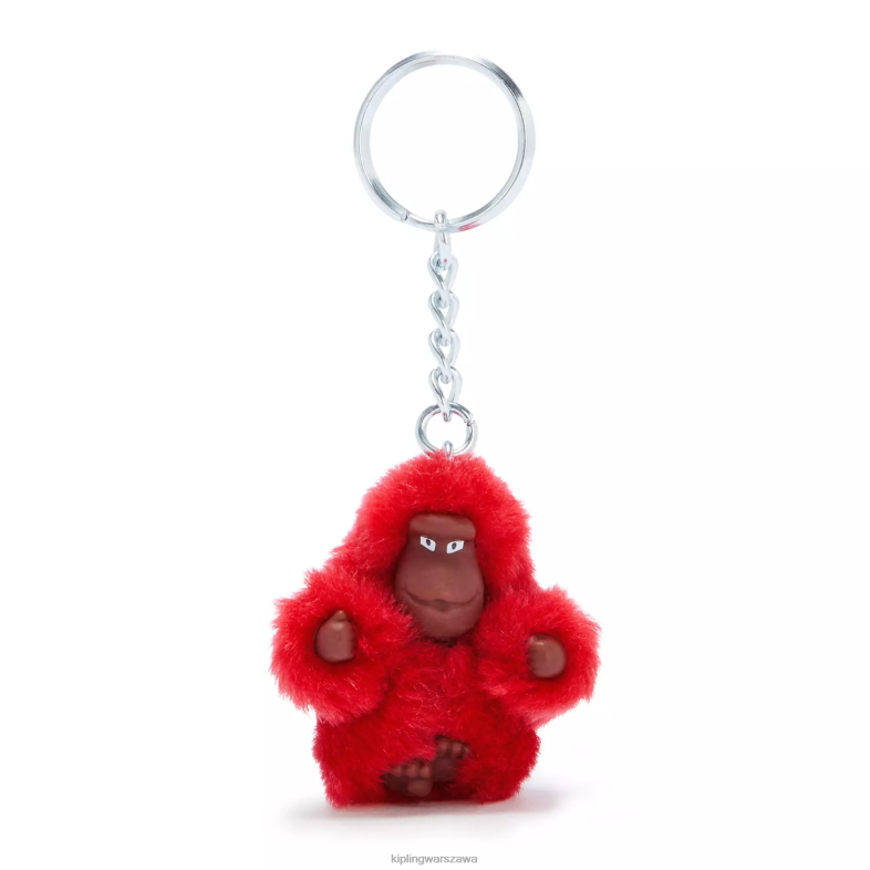 Kipling wiśniowy ton dla obu płci Sven extra smallmonkey brelok do kluczy PXR6L721
