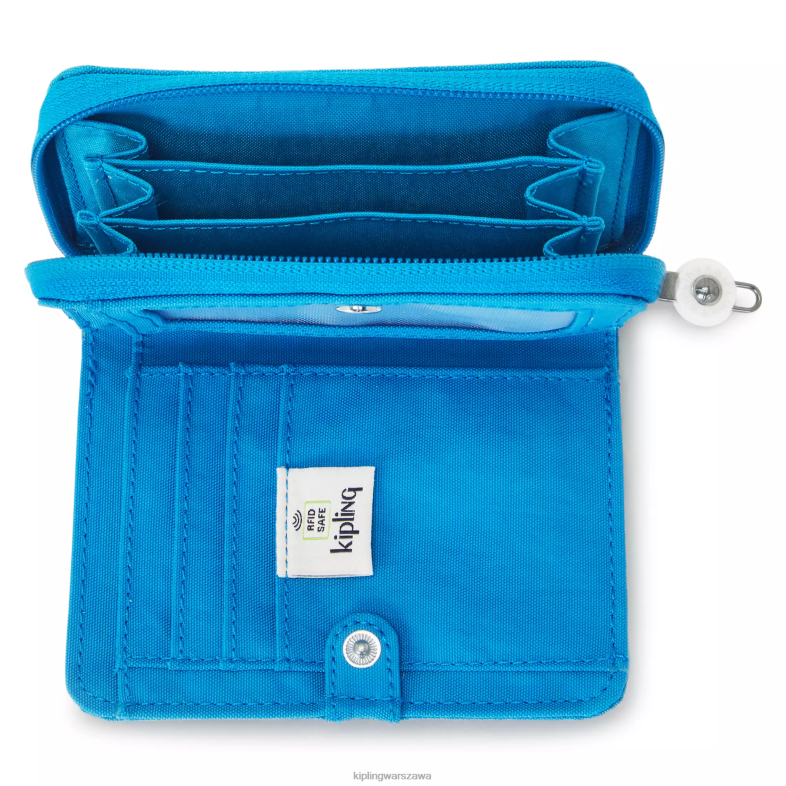 Kipling chętny niebieski dla obu płci pieniądze kochamały portfel PXR6L301