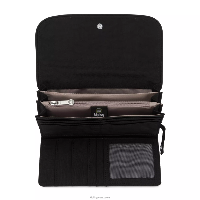 Kipling czarny noir dla obu płci portfel na pieniądze PXR6L287