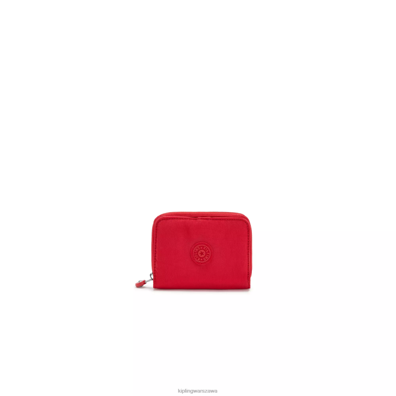 Kipling czerwony róż dla obu płci pieniądze kochamały portfel PXR6L302