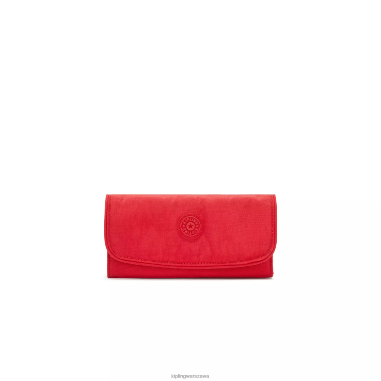 Kipling czerwony róż dla obu płci portfel na pieniądze PXR6L289