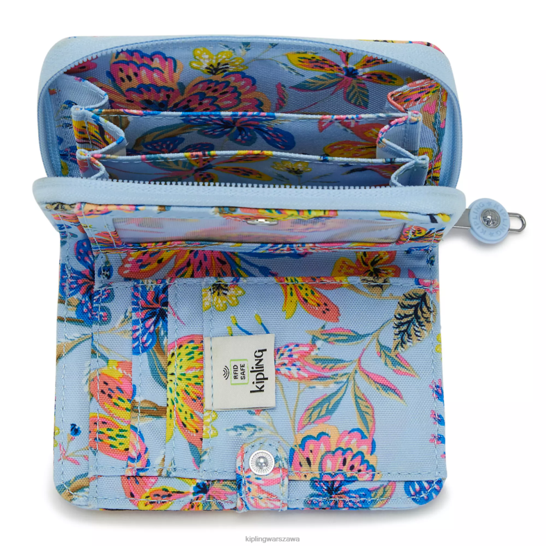 Kipling dzikie kwiaty dla obu płci money lovemały portfel z nadrukiem PXR6L296