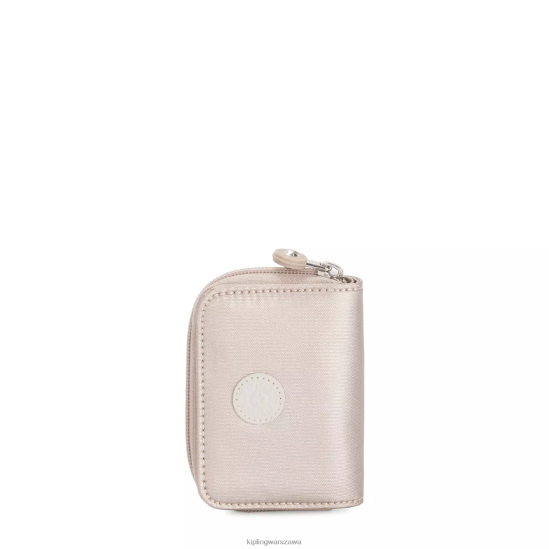 Kipling metaliczny blask dla obu płci topmetaliczny portfel PXR6L567