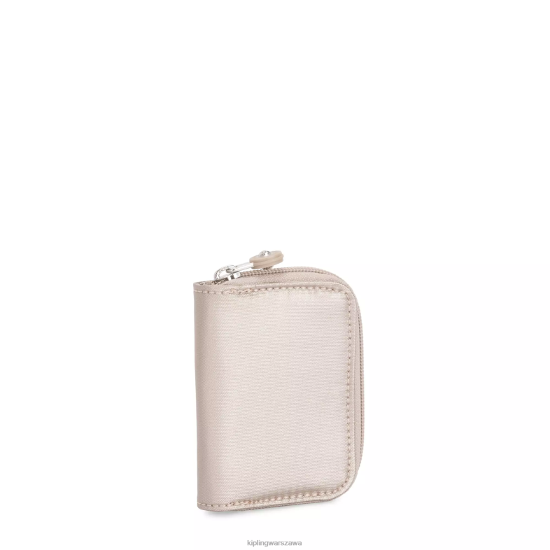Kipling metaliczny blask dla obu płci topmetaliczny portfel PXR6L567