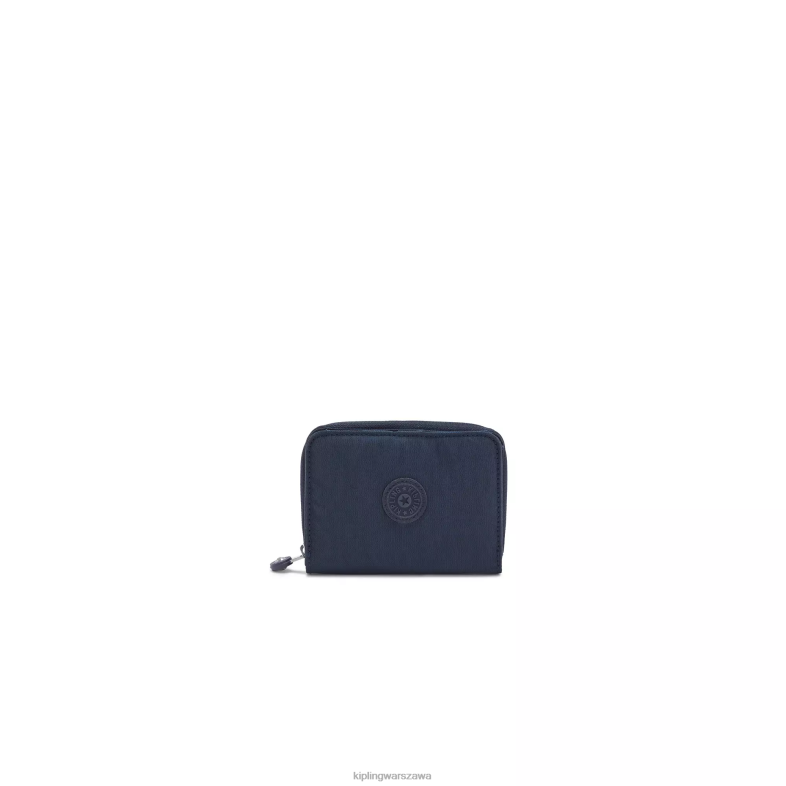 Kipling niebieski niebieski dla obu płci pieniądze kochamały portfel PXR6L300