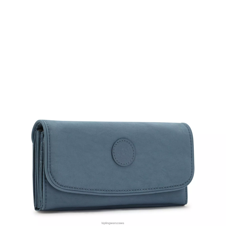 Kipling niebieski pędzel dla obu płci portfel na pieniądze PXR6L286