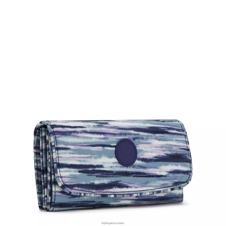 Kipling paski pędzla dla obu płci portfel na zatrzaski z nadrukiem pieniędzy PXR6L309