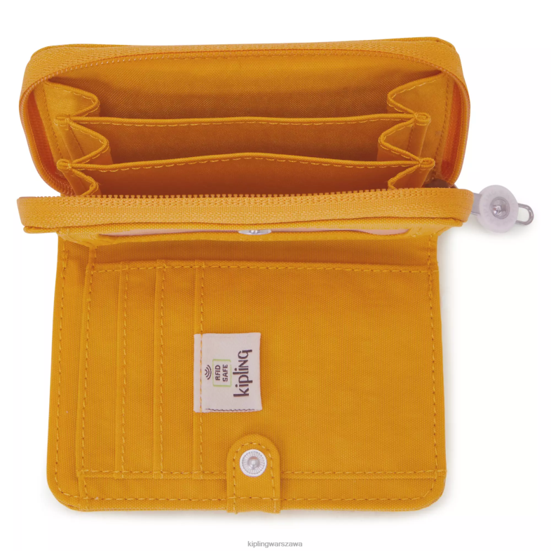 Kipling szybki żółty dla obu płci pieniądze kochamały portfel PXR6L298
