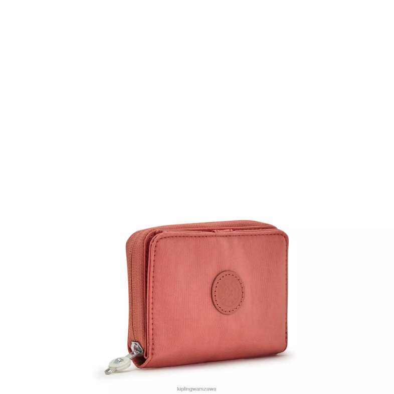 Kipling vintage różowy dla obu płci pieniądze kochamały portfel PXR6L297