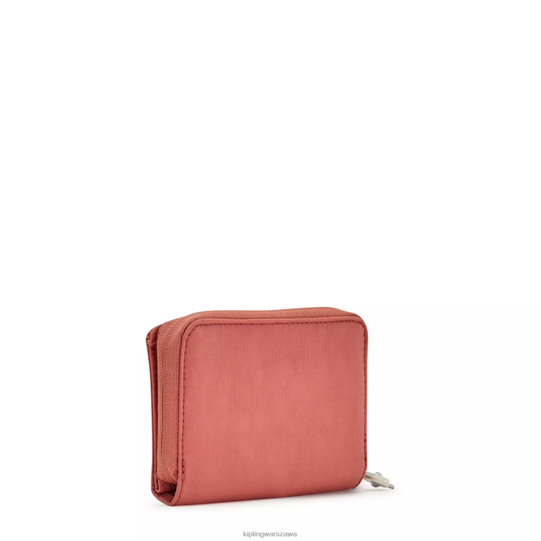 Kipling vintage różowy dla obu płci pieniądze kochamały portfel PXR6L297