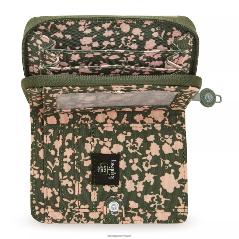 Kipling świeży kwiatowy dla obu płci money lovemały portfel z nadrukiem PXR6L294