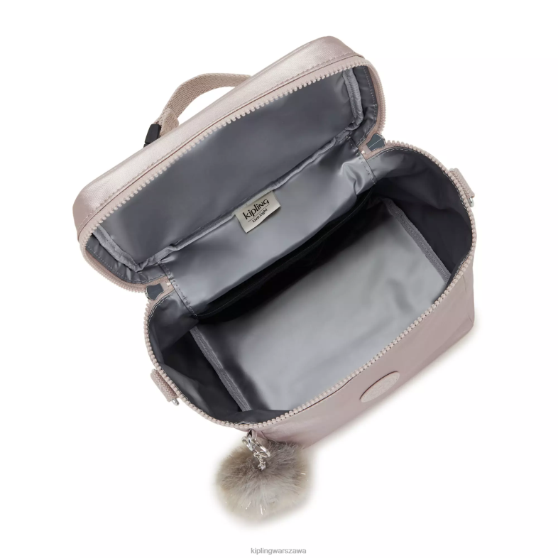 Kipling metaliczna róża dla obu płci grahammetaliczna torba na lunch PXR6L649