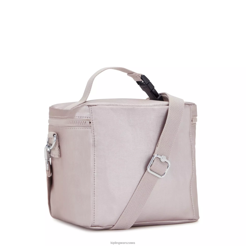 Kipling metaliczna róża dla obu płci grahammetaliczna torba na lunch PXR6L649